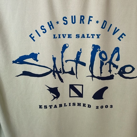 Salt Life uvapor slx dry fit long sleeve mint green tee youth size large - Picture 3 of 16